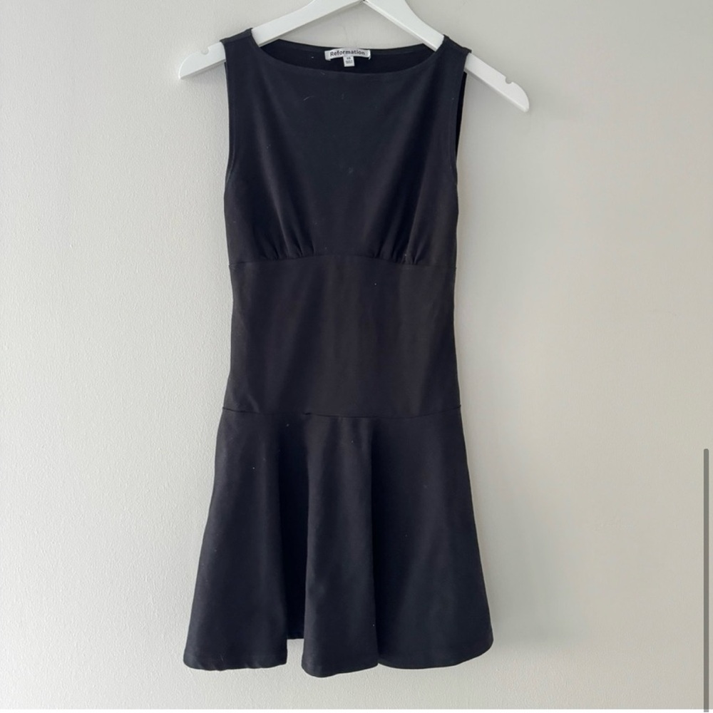 REFORMATION Mayve Black Mini Dress XS